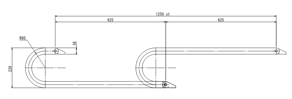 ケーブルベアの長さ・リンク数・キリの良い設置寸法の決め方1