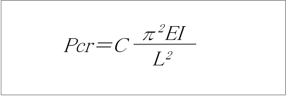 座屈荷重・座屈応力の計算式と必要な情報まとめ_1