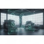 DRBFMの概念図と、それを囲むように配置された関連するプロセスや要素を示すアイコン。